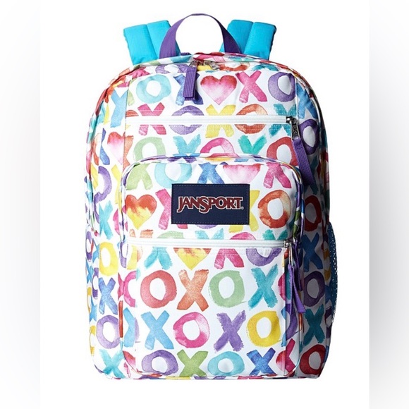 Jansport Handbags - NWT Jansport Big Student Backpack Hugs & Kisses XO